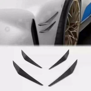 REAL Carbon Fiber Front Side Spliiters Canard Fins For BMW G80 M3 G82 M4 21-24 - Picture 1 of 14