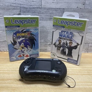 Leap Frog Leapstar 2 Star Wars Clone Wars Edition Console Tested + 2 Games! - Picture 1 of 14