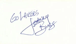 LOS ANGELES LAKERS CO-OWNER JOHNNY BUSS SIGNED BUSINESS CARD - Picture 1 of 2