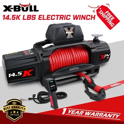 X-BULL Electric Winch 14500LBS 2in1 Remote Control 4WD Truck Trailer Car Winch Foto 1 de 4