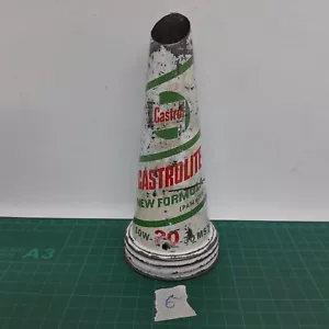 Vintage Castrol Castrolite 10w 20 30 Ms Z Logo Oil Bottle Tin Top. - Bild 1 von 11