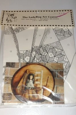 Vtg The Ladybug Art Tole Pattern Packet: Amish Dolls On Quilt by Charles Johnson - Image 1 of 3