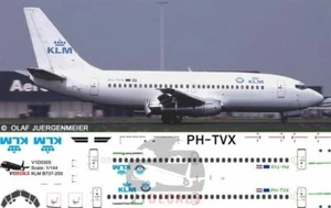 V1 Decals Boeing 737-200 KLM (Royal Dutch Airlines) for 1/144 Airfix Model Kit - Bild 1 von 8