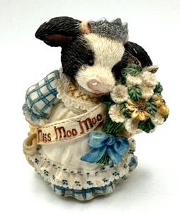 Mary's Moo Moos "Belleza Bovina" 1994 Enesco LINDA Vaca Granja Decoración Belleza Concurso 1 - Imagen 1 de 7