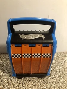 VINTAGE HOT WHEELS 20 CARS STORAGE/CARRY CASE 4 LINE TRACK WITH RACE RAMP - Picture 1 of 11