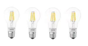 4x OSRAM SMART+ LED Filament Classic E27 dim Google & Homekit EEK: E (Spekt A-G) - Bild 1 von 9