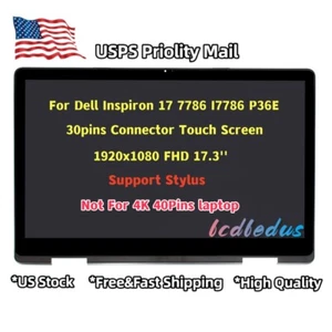 7WK01 07WK01 For Dell Inspiron 17 7786 I7786 P36E LCD Display Touch Screen Bezel - Picture 1 of 4