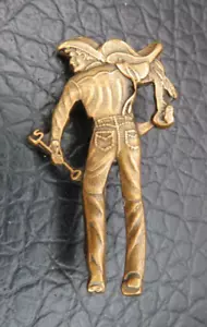 Prendedor de empleado vaquero Saddleman Saddleman vintage Levi’s Strauss & Co. **RARO** - Imagen 1 de 5