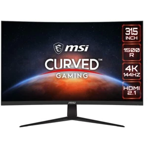MSI G321CU VA Gaming LED, 31.5" UHD, Curved 1500R, 144 Hz, Display Port & 2 HDM - Picture 1 of 5