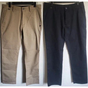 Fox Racing Casual Pants Khaki & Black 2 PAIRS Size Men's 32 x 32 - Picture 1 of 12