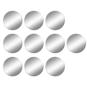 10 Pack 6 inch Round Mirror Sheets Self Adhesive Mirror Tiles for Walls Decor... - Picture 1 of 7