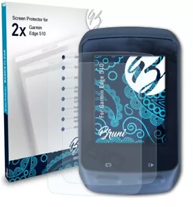 Bruni 2x Proteggi Schermo per Garmin Edge 510 Pellicola Protettiva - Foto 1 di 4