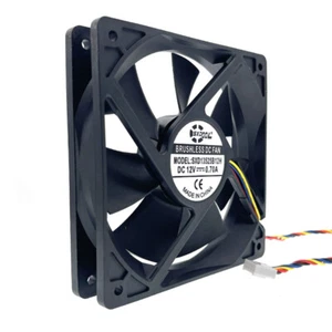 120mm PWM Dual Ball Bearing Computer Fan ,120X120X25mm 12V 4000RPM AFB1212SH - Afbeelding 1 van 4