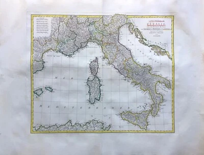"CARTE GENERALE DE L'ITALIE" Marechal de Maillebois, 1775. - Image 1 of 4