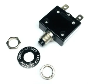 NEW 50 Amp Push Button Thermal Circuit Breaker 12-50V DC 125-250V Volt AC 50A - Picture 1 of 9