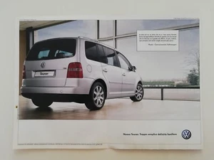 Clipping Pubblicità 2003 VOLKSWAGEN TOURAN Troppo Semplice Definirla Familiare - Picture 1 of 1