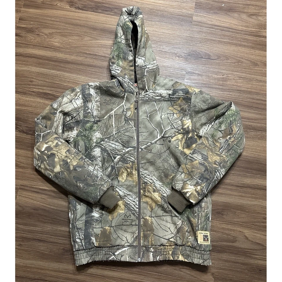 Chaqueta Camuflada con Capucha RedHead Real Tree Silent Hide Acolchada Caza Juvenil Talla XL Foto 1 de 4
