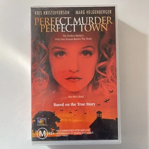 Perfect Murder Perfect Town VHS 2001 Big Box Timecoded Screener Dealer Preview - Picture 1 of 6