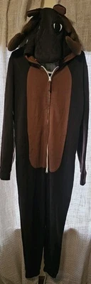 RARO Traje de Pijama Abercrombie & Fitch Alce Una Pieza S/M Con Bolsillos Foto 1 de 4