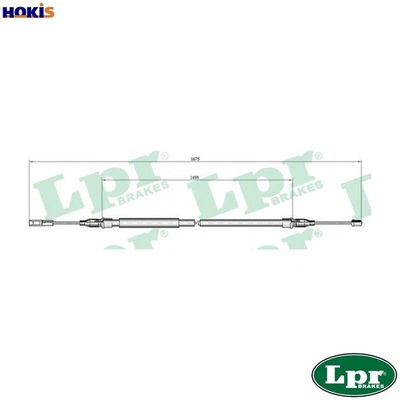 CABLE PULL PARKING BRAKE C0059B FOR AUDI A8/S8 AKE/AFB/AKN 2.5L AQD/ALG 2.8L A8 - Image 1 of 4