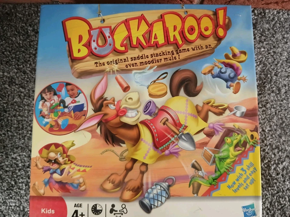 Hasbro BUCKAROO! Game 3 Difficulty Levels Complete Good Condition - Image 1 of 4