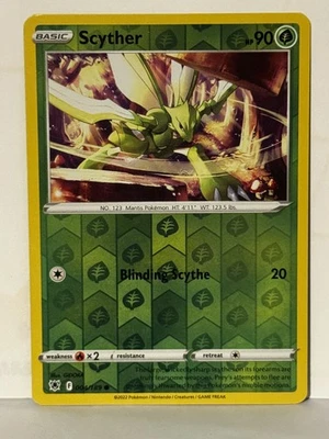 Scyther (004) Reverse Holo 004/189 SWSH10: Astral Radiance NM Pokemon Fast Ship - Image 1 of 2