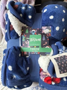 Disney Stitch Christmas Blanket /Throw Fleece - Picture 1 of 3
