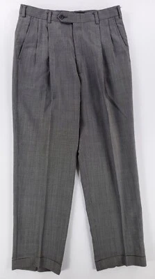 Pantalones de vestir Burberrys Burberry de colección ventana plisados con puños para hombre 32 x 30,5 Foto 1 de 4
