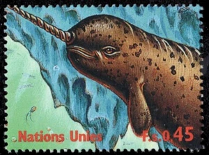 UNITED NATIONS GENEVA 322f - Year of the Ocean "Narwhal" (pb65680) - Picture 1 of 1