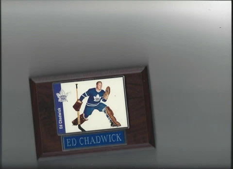 ED CHADWICK PLAQUE TORONTO MAPLE LEAFS HOCKEY NHL   C Cover