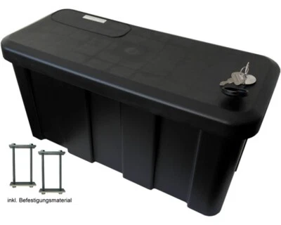 Deichselkasten, Anhängerbox,Gurtkiste, Deichselbox, inkl. Befestigungsmaterial - Bild 1 von 4