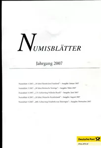 Collezione fogli numiscesi - annata 2007 - tutti e 5 i bl. con descrizione (SA 28-3) - Foto 1 di 6