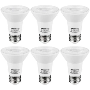 6-Pack PAR20 Dimmable LED Bulb, CRI 90+, 6.5W (50W Equivalent), 500 Lumens,3000K - Picture 1 of 7