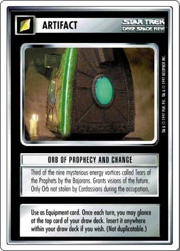 Star Trek: Orb of Prophecy and Change [Moderately Played] First Anthology STCCG  - Image 1 of 1