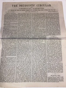 The Druggists’ Circular Chemical Gazette February 1877 (New York) Newspaper - Picture 1 of 6