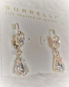 *NEU* & *AUSVERKAUFT* ~ Sorrelli ~ ""KRISTALLKLAR"" ~ Tropfen ~ Ohrringe ~ silberfarben - Bild 1 von 7