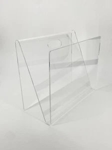 * PLEXIGLAS ZEITUNGSSTÄNDER ZEITSCHRIFTEN 70ER ACRYL VINTAGE - Bild 1 von 13