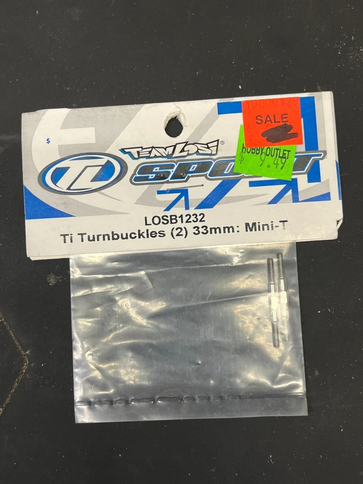 Tensores de titanio LOSB1232 33 mm para Mini-T Foto 1 de 1