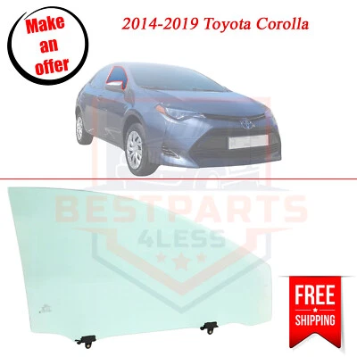 New Front Door Glass 6810102420 right side for 2014-2019 Toyota Corolla - Image 1 of 4