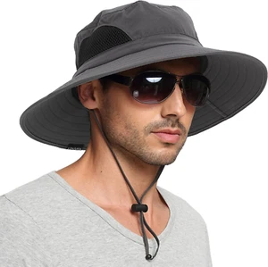 Sun Hat, Wide Brim UV Protection for Men and Women, Waterproof Foldable Bucket H - Picture 1 of 8