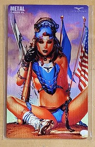 Hellchild Baseball Grimm Universe XL Metal Card - 2021 eBas Zenescope Comic Art