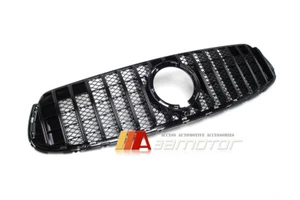 All Black GT Style Front Grille fits 2020-2022 Mercedes W253 X253 Facelift GLC - Imagen 1 de 4