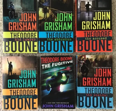 LOT of6 SET teen kids legal crime drama JOHN GRISHAM Theodore Boone books series Foto 1 de 4