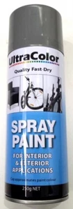 ULTRACOLOR SILVER SPRAY PAINT 250G CAN - INTERNAL & EXTERNAL APPLICATIONS - Picture 1 of 1