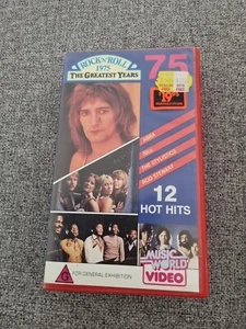 vhs video cassette rock n roll the greatest years 1975 75 Abba 10cc rod stewart - Picture 1 of 4
