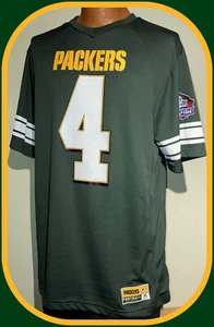 BRETT FAVRE GREEN BAY PACKERS MAJESTIC HALL OF FAME JERSEY SHIRT ADULT LG NWOT - Picture 1 of 5