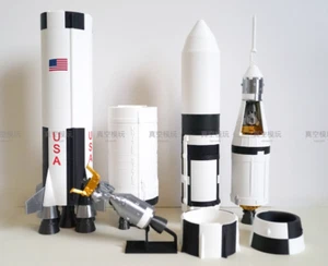 Stock NASA  Apollo Saturn V Rocket Model 3D Build handPainted model-1/200 Scale - Picture 1 of 12