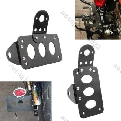 Soporte de matrícula de montaje lateral para motocicleta compatible con Harley Dyna Sportster 1200 Foto 1 de 4