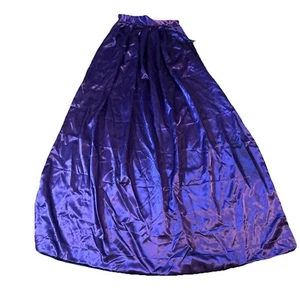 Costume travestimento Halloween cosplay nero viola reversibile mantello unisex - Foto 1 di 6