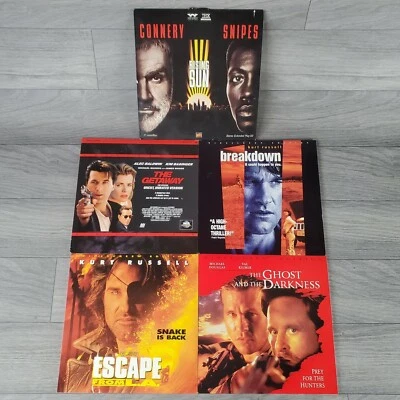(5 Lot LASERDISCS) The Getaway - Breakdown - Rising Sun - Escape From L.A. - The - Image 1 of 4